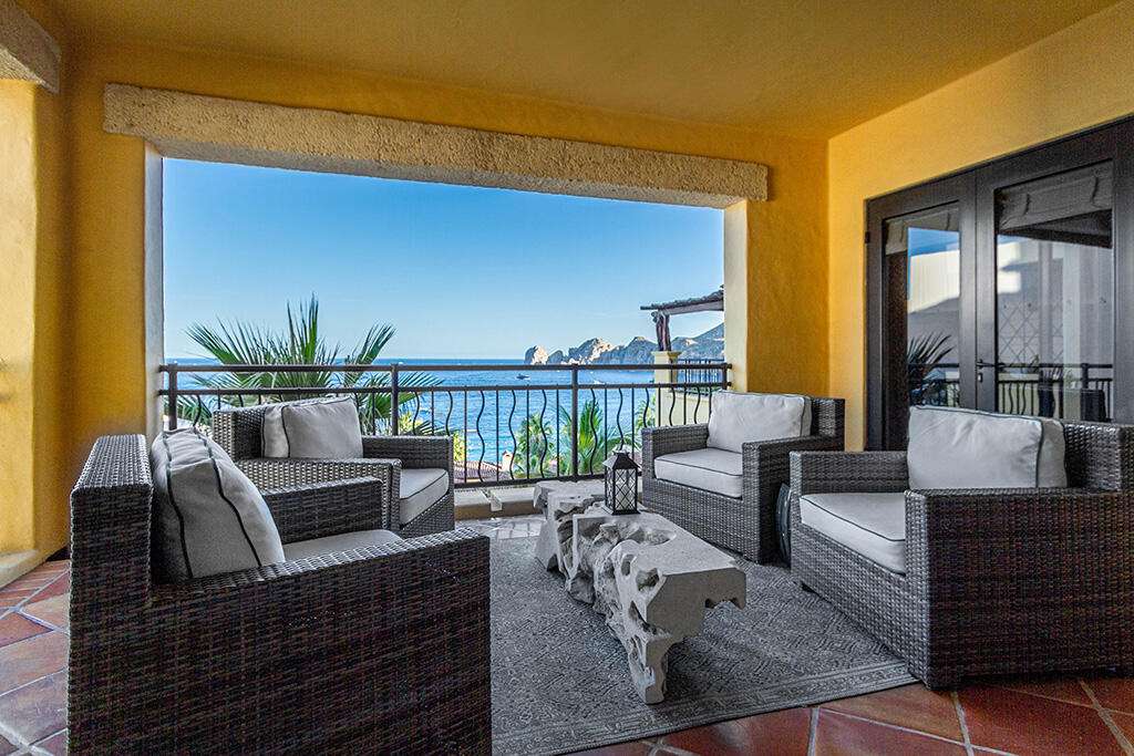 Hacienda CSL Hacienda Csl Just listed in Hacienda Beach Club Phase II at 1Homes Cabo A rare opportunity to own a beautifully designed 2-bedroom condo in one of Cabo's most exclusive beachfront communities. This residence is part of a 3-bedroom lock-off unit, but the developer is offering only the 2-bedroom side for sale. The legal separation is already in process, making this a unique chance to secure a luxury home at a more accessible price point.Enjoy panoramic ocean and marina for sale