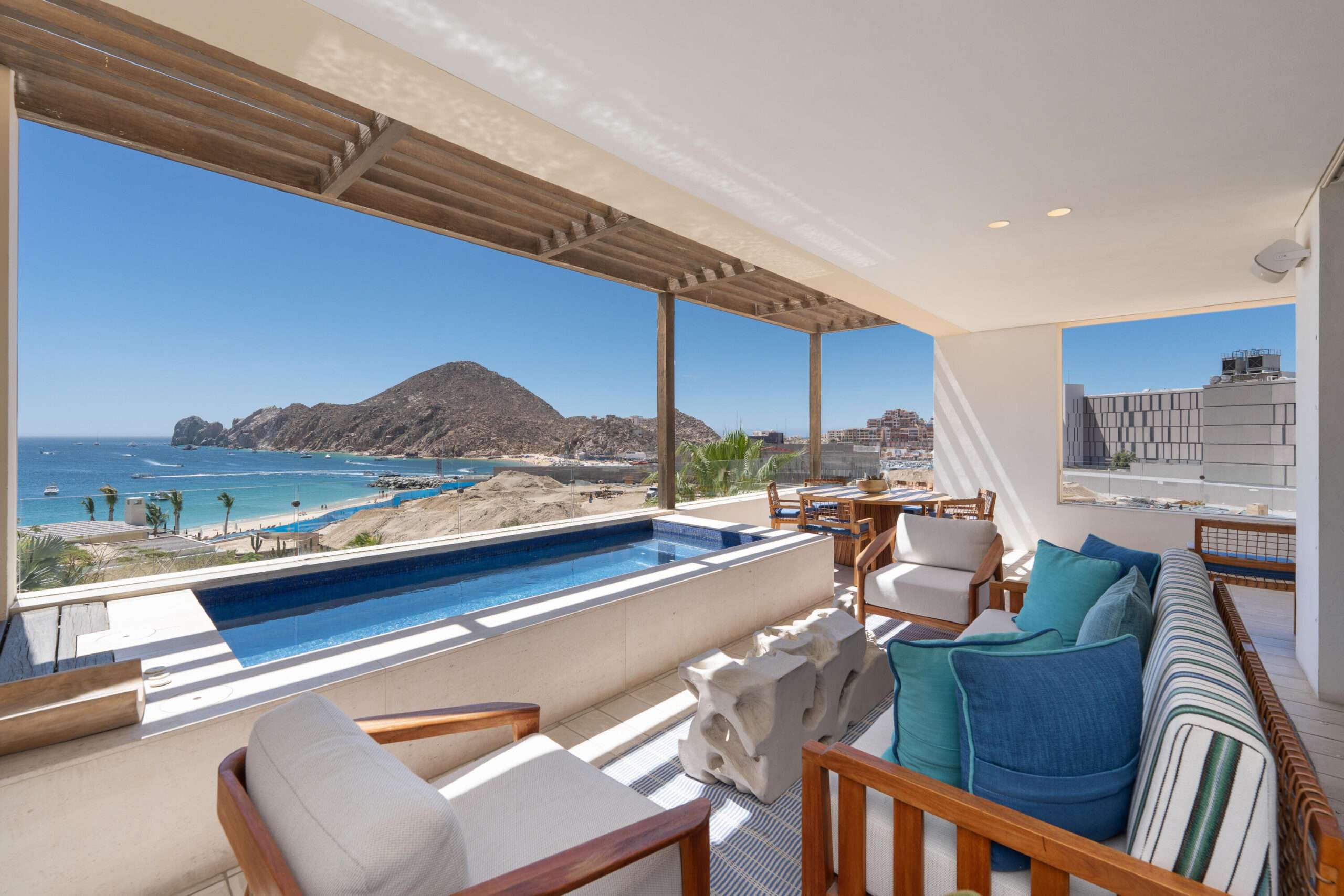Hacienda CSL Hacienda Csl Situated in the heart of Cabo, this is a rare opportunity to acquire one of only four 4-bedroom residences of this floor plan on Médano Beach. Set within the oceanfront community of 1 Homes Cabo at Hacienda Beach Club & Residences Phase II, offers breathtaking ocean for sale